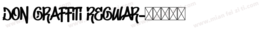 Don Graffiti Regular字体转换